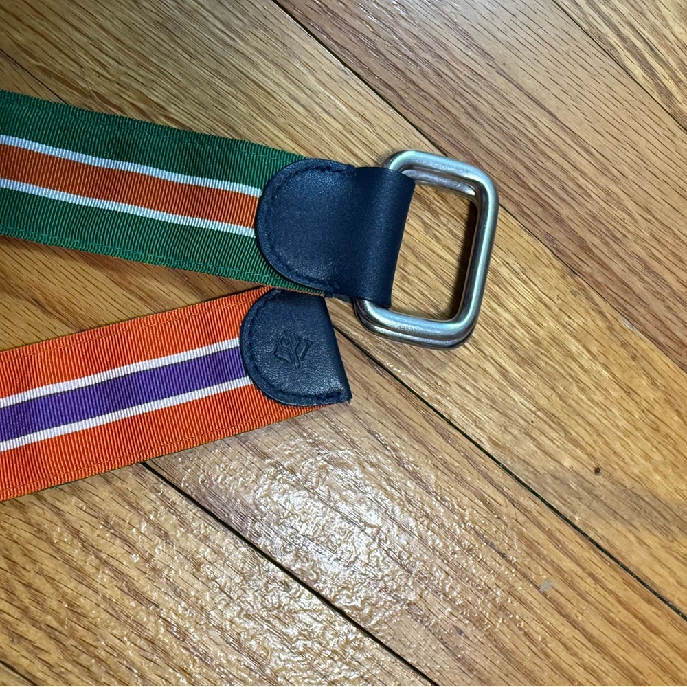 Brooks Brothers Social Primer Collection Grosgrain Reversible Belt Medium - Picture 2 of 4
